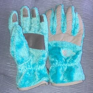 North Face furry gloves children’s size
